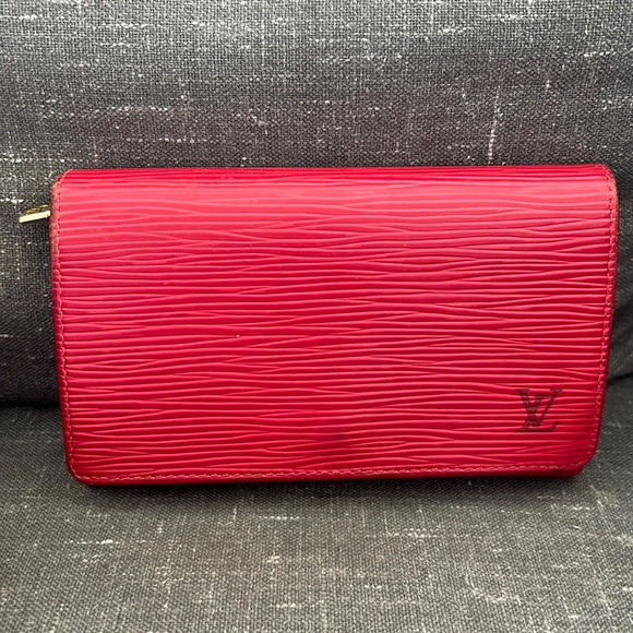 Louis Vuitton Handbags - Louis Vuitton Red Epi Snap Wallet